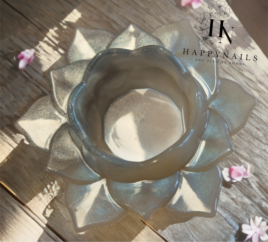 Teelichthalter Lotusblüteneffekt gross