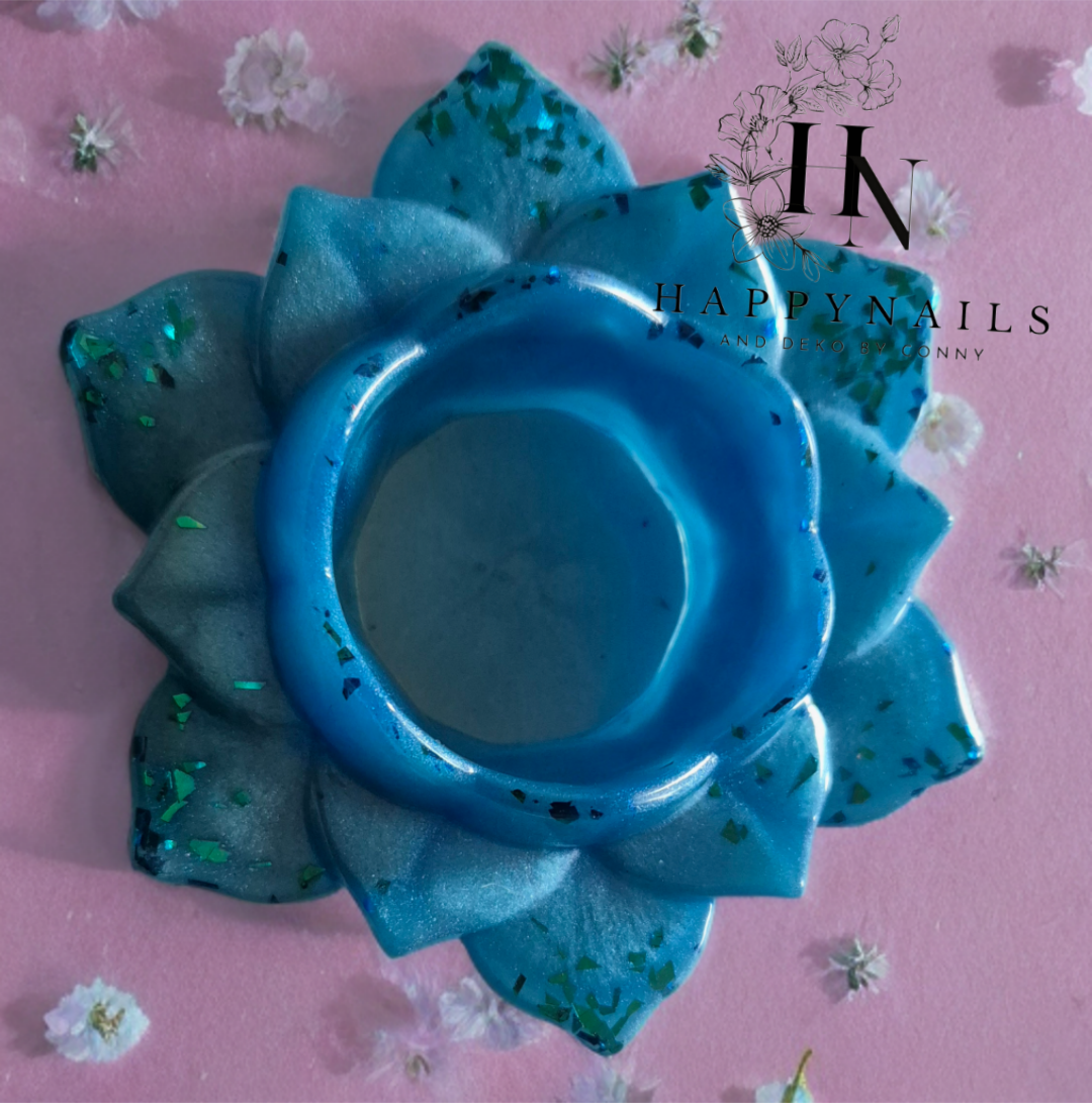 Teelichthalter Lotusblüteneffekt gross